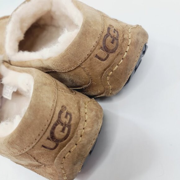 UGG Men's Tan Suede Loafers - Picture 4 of 6